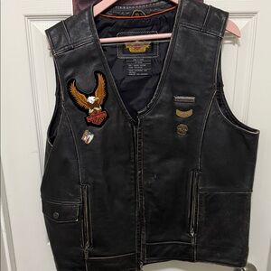 Harley-Davidson Black Leather Vest
